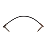 Ernie Ball - Cable de Audio 15.24 cm, Negro Angulado/Angulado Mod.6226