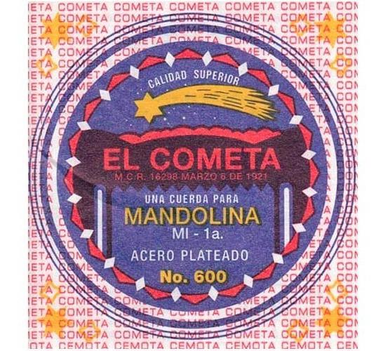 El Cometa - Cuerda 1A para Mandolina, 1 Pieza Acero Mod.600